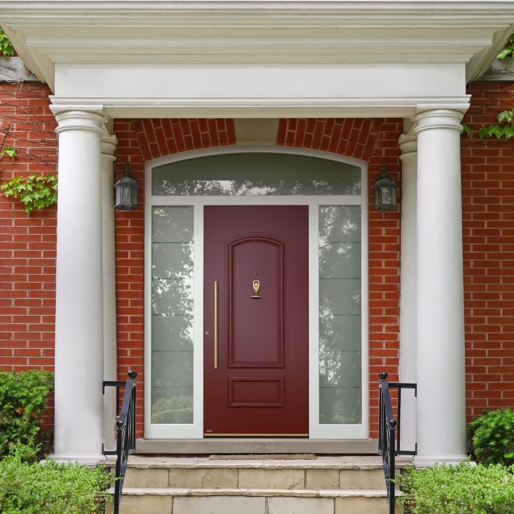 Klassisch oder rustikal Haustür mit 1 oder 2 Seitenteilen