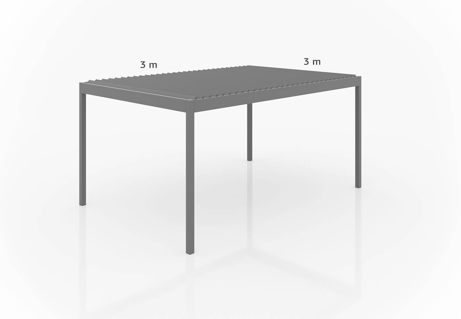 Terrassenueberdachung freistehend 3 x 3 Meter von Pirnar